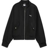 Puma T7 Satin Bomber Jacket Kadın Yetişkin Ceket - L - Siyah