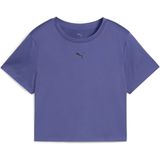 Puma Tad Essentials Baby Kadın Mor Yuvarlak Yaka Tişört Nefes Alabilir Kumaş ve Şık Tasarım ile