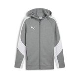 Puma Team Evostripe Hooded Erkek Futbol Kamp Ceketi 65994733 Gri
