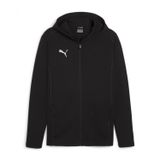 Puma teamFINAL Casuals Hooded Jkt Erkek Eşofman Üstü PUMA Black-PUMA Silver S