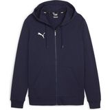 Puma Teamgoal Casuals Erkek Futbol Ceketi Kapüşonlu Düz Desenli Lacivert XL Sezonluk - Yavruağzı - Lacivert