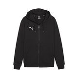 Puma Teamgoal Casuals Kapüşonlu Erkek Futbol Ceketi Düz Desenli 3XL Siyah Sezonluk Moda