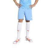 PUMA teamRISE Short 70494218 Erkek Futbol Şort Team Light Blue - Puma White XL