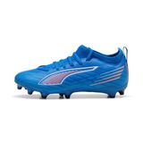 PUMA ULTRA 6 MATCH FG/AG Jr Ultra Mavi-PUMA W üniseks-çocuk ayakkabısı, Ultra Mavi-PUMA Beyaz-Parlayan Kırmızı, 31 EU