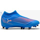 Puma Ultra 6 Match+ Ll Fg-Ag Çocuk Mavi Çim Saha Kramponu Normal Bilekli Çorapsız Tasarım