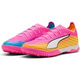 Puma Ultra 6 Match Tt Unisex Krampon Tekstil Malzemeden Normal Bilekli Kauçuk Taban - Pembe