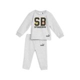 PUMA Üniseks Çocuk X Spongebob Minicat Crew Jogger Tr Eşofman Takımı, Gri - Açık Gri (Funda Gri), 62