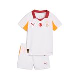 PUMA Unisex Çocuk GSK Away Minikit w/o S w/o S Eşofman Takımı PUMA White-Intense Orange 4-5 Yaş