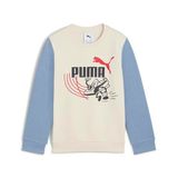 PUMA Unisex Çocuk LITTLE RUNNERS Crew Sweatshirt Alpine Snow 2-3 YAŞ