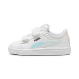 PUMA Unisex Çocuk Puma Smash 3.0 Holo 2.0 VInf Spor Ayakkabı PUMA White-Mauve Mist 23
