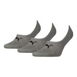Puma Unisex Gri Footıe Babet Çorap 3 Parça 90693003 Yüksek Konfor ve Şıklık - 35 - 38
