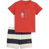Puma Unisex Kırmızı Puma Super Puma Tee & Shorts Set Kırmızı Bebek Eşofman Takımı - 4 - 6 Ay