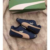 Puma Unisex Lacivert Süet Spor Ayakkabı - Genç Erkek / Kadın Ince Taban Sneakers - 001-Lacivert