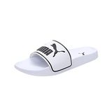 PUMA Unisex Leadcat 2.0 Slide sandalet, Puma Beyaz Puma Siyah, 47 EU