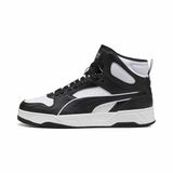 PUMA Unisex Rbd Break Mid spor ayakkabı, Puma Beyaz PUMA Siyah PUMA Beyaz, 43 EU