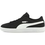 Puma Unisex Smash V2 Buck Spor Ayakkabı Siyah Beyaz 365182 - Siyah - Beyaz