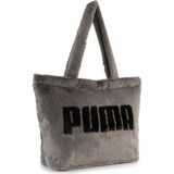 Puma Up Faux Fur Shopper Gri Kadın Omuz Çantası
