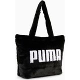 Puma Up Faux Fur Shopper Siyah Kadın Omuz Çantası