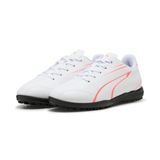 PUMA VITORIA TT Jr Erkek Çocuk/Unisex Krampon, PUMA White-Glowing Red, 30 EU