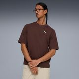 Puma Wardrobe Ess Boxy Erkek Kahverengi T-Shirt