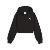 Puma WARDROBE ESS Genç Kısa Kesim Kapüşonlu SWEATSHIRT, 7-8 Yaş, 629894, PUMA Black, üniseks-çocuk