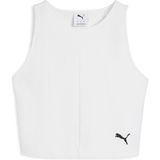 Puma Wardrobe Essentials Ribbed Crop Top Kadın Beyaz Atlet.02 - XS