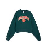 Puma Wardrobe ESSENTIALS Sports Legacy Geniş Kesim Sweatshirt, M, TYCC90E543B62D7FF3791E300, Green Terrain, kadın