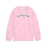 Puma x GABBY'S DOLLHOUSE Çocuk Baskılı Geniş Kesim Sweatshirt, 5-6 Yaş, 634933, Pink Shimmer, Unisex Çocuk