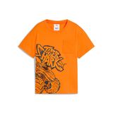 Puma X Hot Wheels Erkek Çocuk Tişört, 2-3 Yaş, 57-632401-7, Turuncu, Erkek Çocuk