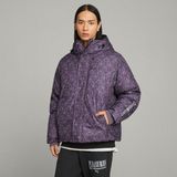 Puma x Pleasures Puffer Jacket Purple Ch Kadın Mor Ceket 62087574