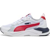 PUMA X-Ray 3 Genç Spor Ayakkabı Nefes Alabilir Yapı ile Koşu ve Yürüyüş İçin İdeal - Beyaz - Kırmızı - Lacivert