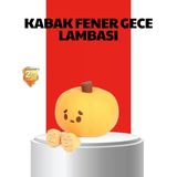 Pumpkin Led Night Light Dokunmatik Şarjlı Silikon Gece Lambası Mir15778260