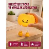 Pumpkin Led Night Light Dokunmatik Şarjlı Silikon Gece Lambası Yeni Nesil - Lisinya