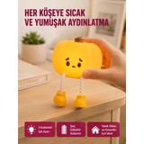 Pumpkin Led Night Light Dokunmatik Şarjlı Silikon Gece Lambası Yeni Nesil