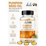 Pumpkin Seed & Saw Palmetto (Omega 3-6-9) Saç Vitamini, Magnezyum, Doğal Destek