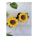 Punch Dükkanı Ayçiçeği Handmade En Trend Modası Geçmeyen Her Mevsim Ve Her Yaş Grubuna Uygun 2'li Lastik Toka
