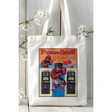 Punch Out Oyun Baskılı Bez Çanta Omuz Çantası Kişiye Özel Model 6