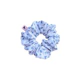 Punchiess Scrunchie Mavi Çiçekli Saç Aksesuarı Toka (1 ADET)