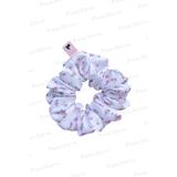Punchiess Scrunchie Pembe Çiçekli Saç Aksesuarı Toka (1 ADET)