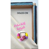 Punchistanbyuyc 30x25cm Sihirli Punch(panç)(KASNAK KILIF HEDİYELİ)Telli/İğneli Ahşap Nakış Kasnağı