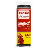 Pundix J300 Endüstriyel Çöp Poşeti 80X110 Cm Jumbo Boy 300 Gr Tek Rulo (10 Adet)