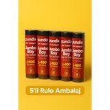 Pundix J400 Jumbo Boy Çöp Torbası (80X110 Cm) – 5 Rulo (Toplam 50 Adet) Dayanıklı, Sızdırmaz ve Geniş Hacimli Çöp Poşeti - 80 x 110 cm