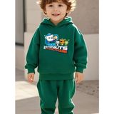 Punix Kids Punıx Kıds Octonauts Baskılı Kalın Kışlık Kalite Erkek Çocuk Eşofman Takım - 13 Yaş - Yeşil
