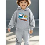 Punix Kids Punıx Kıds Octonauts Baskılı Kalın Kışlık Kalite Erkek Çocuk Eşofman Takım - 8 Yaş - Gri