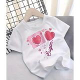 Punix Kids Punıx Kids Özel Seri Hey Sugar Kalp Şekeri Baskılı %100 Pamuk Kız Çocuk Yeni Sezon T-Shırt - Beyaz - 6 Yaş