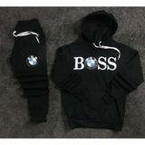 Punix Kids Punıx Kıds Özel Üretim Bmw Baskılı Kapüşonlu %100 Pamuk 3 Iplik Kışlık Erkek Çocuk Trend Eşofman Takımı - 5 Yaş - Siyah