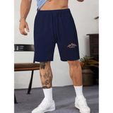 Punix Punıx Büyük Beden Özel Tasarım Art Boğa Baskılı Yüksek Kalite Yazlık Erkek Battal Şort - 9XL - Lacivert