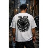 Punix Punıxbüyükbeden Özel Tasarım The Voıd Boşluk Baskılı Yazlık Erkek Yeni Sezon T-Shırt - Beyaz - 2XL