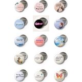 Punky Design Motivasyon Sözlü Rozet Seti – Kişisel Gelişim Temalı 15’li Tasarım Rozet (44 mm)