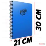 Punto A4 180 Yaprak Çizgili PP Kapak Spiralli Defter (6544)